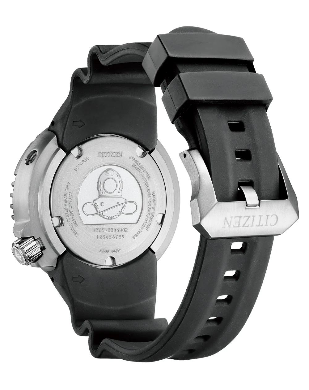 Citizen Promaster Eco-Drive Red Dial Black Rubber Band 300M Men's Watch BN1024-01Z