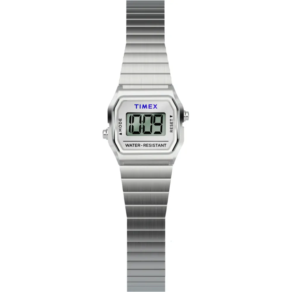 Timex T80 Digital Stainless Steel Teeny Tiny Watch TW2Y46500