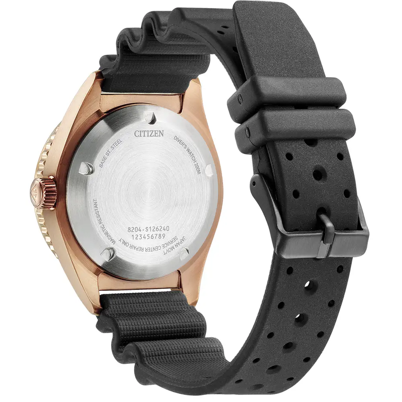 Citizen Promaster Automatic Polyurethane Strap Brown Dial Watch NY0125-08W