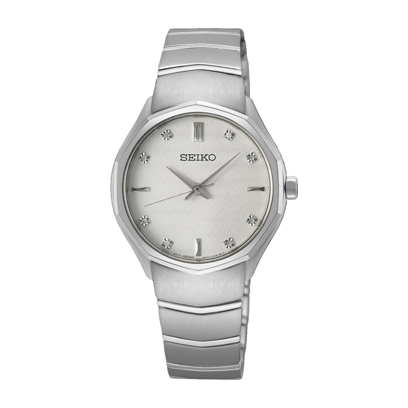 Seiko Silver Classic White Dial Watch SUR615P