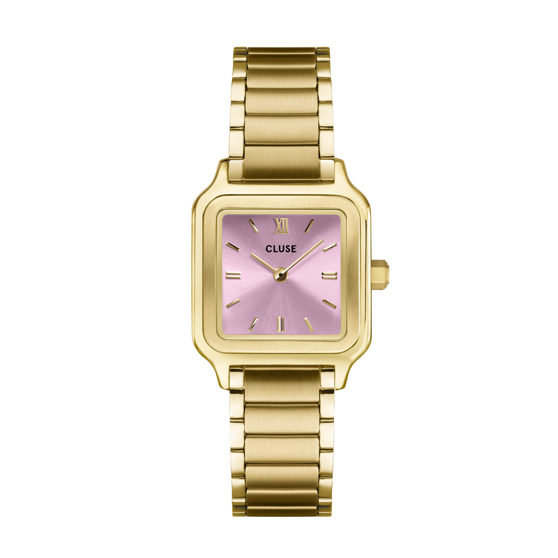 CLUSE Gracieuse Mauve Pink Dial Gold Stainless Steel Bracelet CW11819