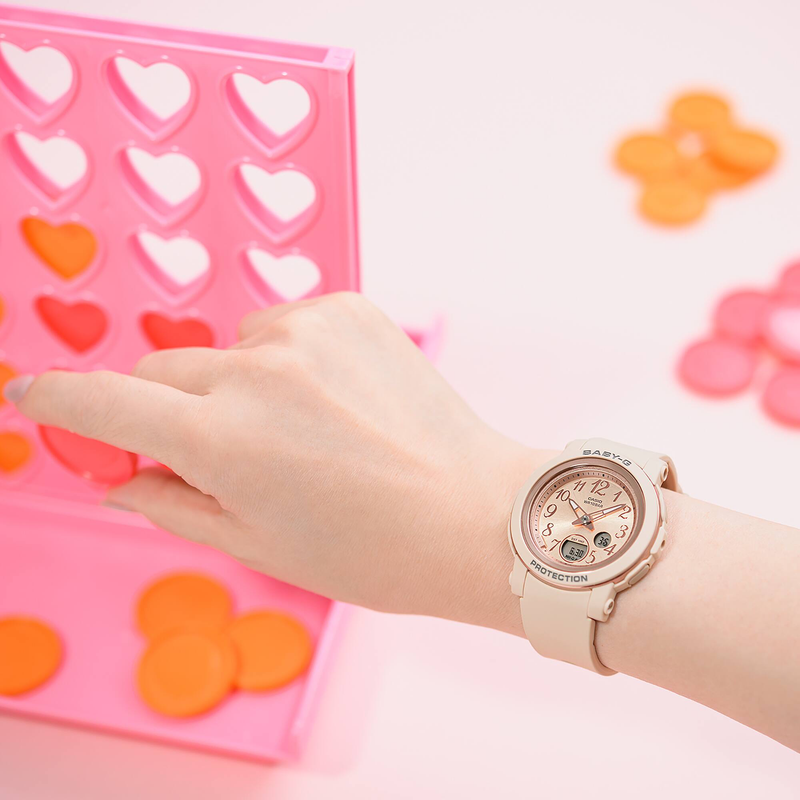 Baby-G Digital Analog Beige Resin Band Watch BGA290SA-4A
