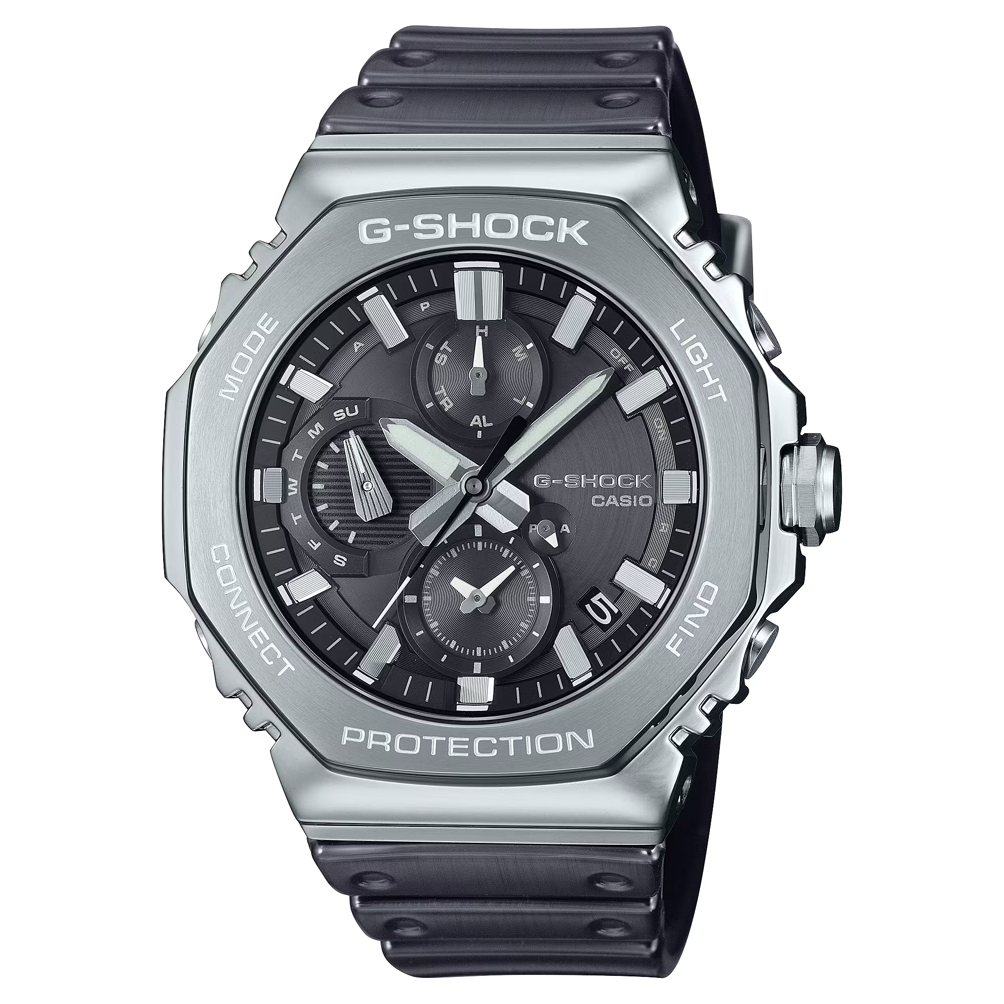G-Shock Full Metal Case Dial Black Resin Band Watch GMCB2100Y-1A