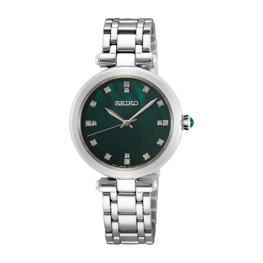 Seiko Ladies Green Dial Dress Watch SRZ535P