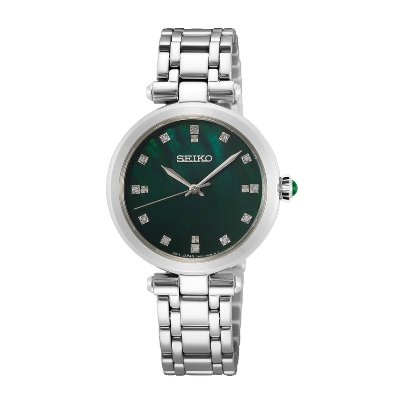 Seiko Ladies Green Dial Dress Watch SRZ535P