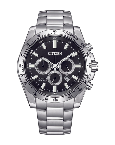 Citizen Quartz Sports Chronograph Black Dial Men's Watch AN8230-59E