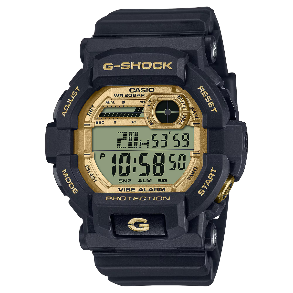 G-Shock Sport Gold Dial with Black Resin Band Watch GD350GB-1D