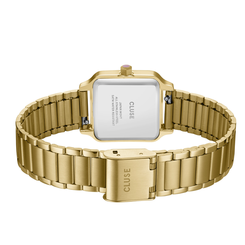 CLUSE Gracieuse Mauve Pink Dial Gold Stainless Steel Bracelet CW11819