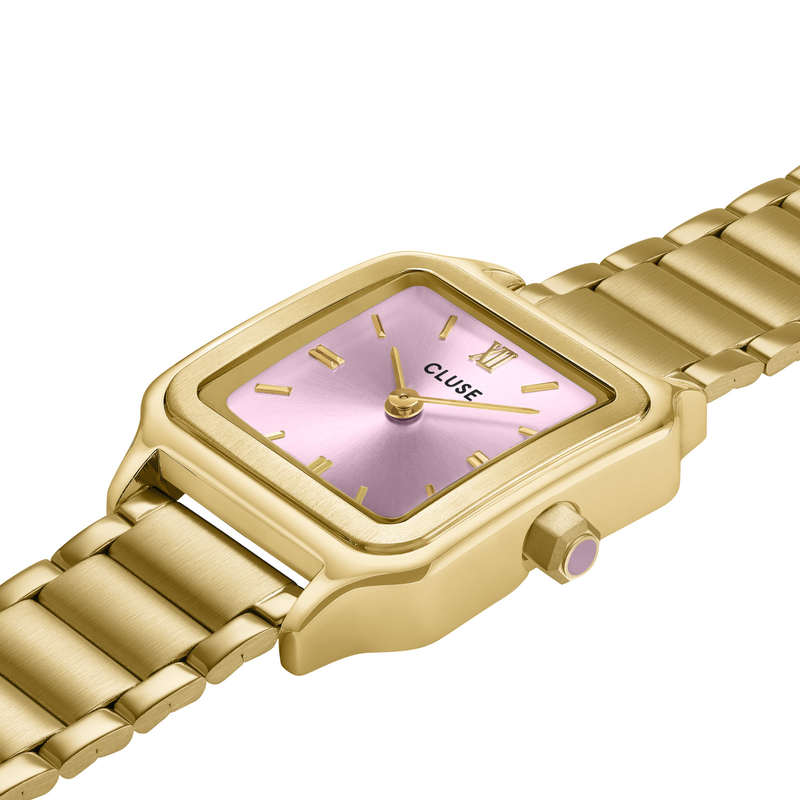 CLUSE Gracieuse Mauve Pink Dial Gold Stainless Steel Bracelet CW11819