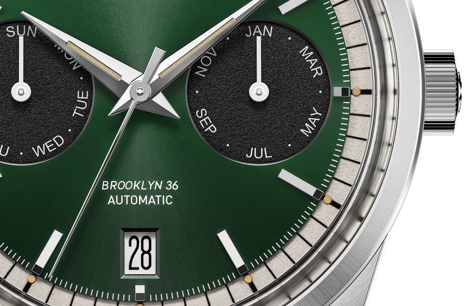 MAEN M5.1.5 Brooklyn 36 Triple Calendar Automatic Watch