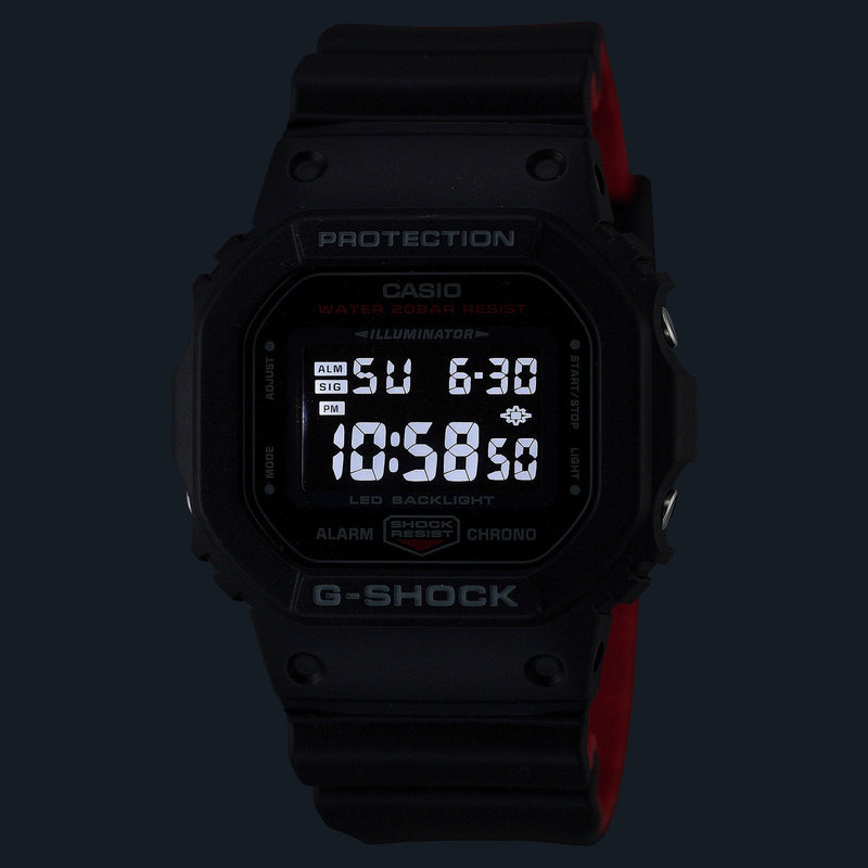 G-Shock Digital Black Resin Band Black Dial Watch DW5600UHR-1D