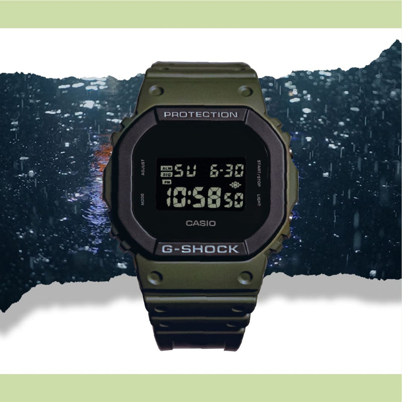 G-Shock Square Camo Green Watch DW5610UU-3D