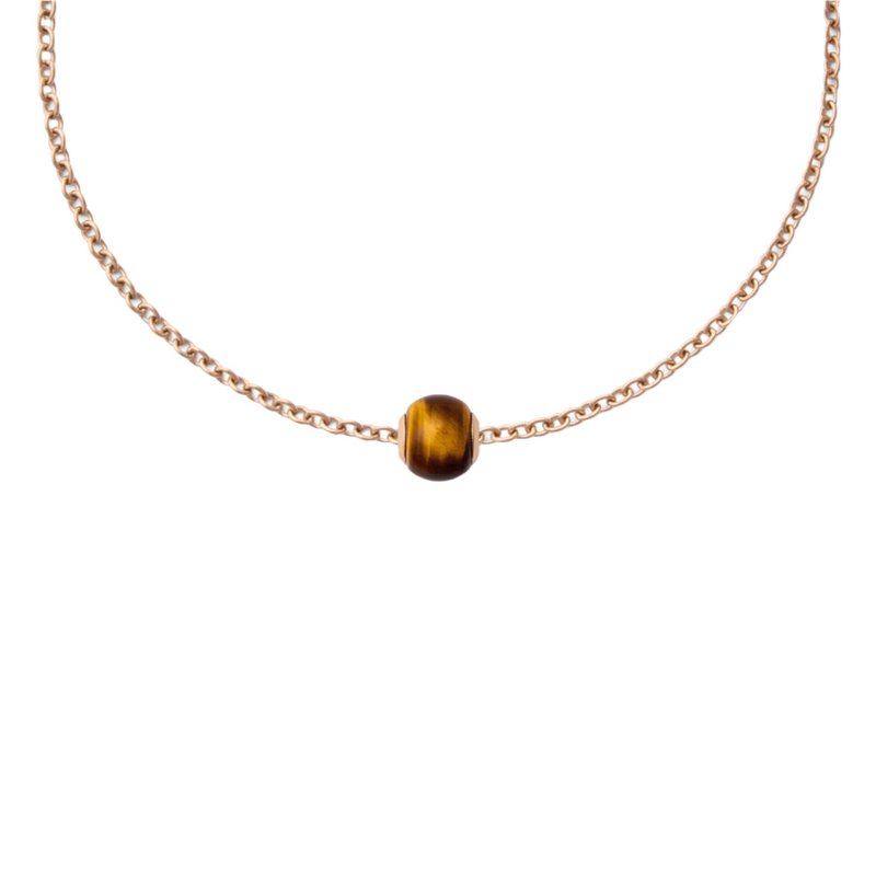 Daniel Wellington Tiger Eye Orb Rose Gold Charm DW00401464