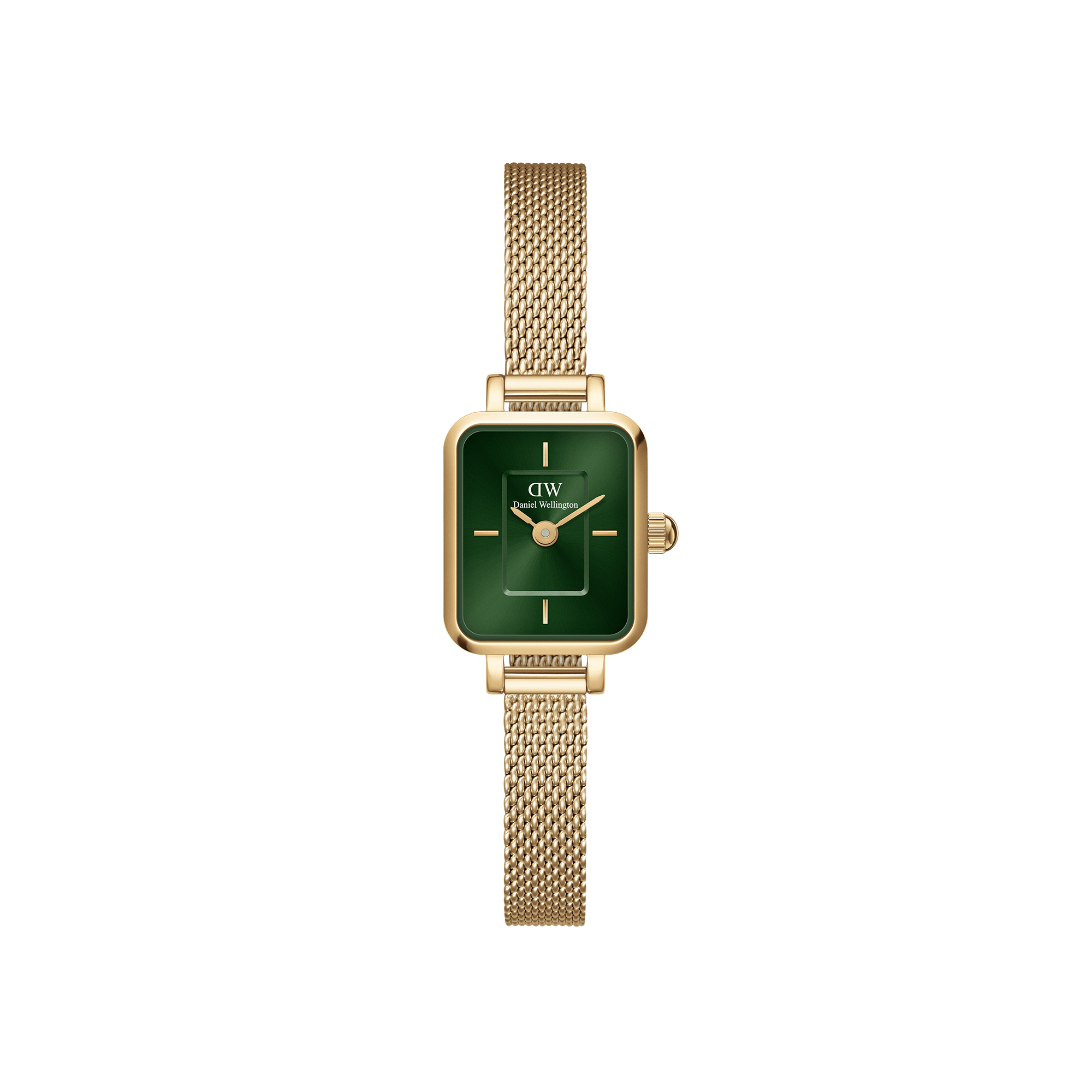 Daniel Wellington Quadro Mini 15x18mm Evergold G Emerald DW00100653
