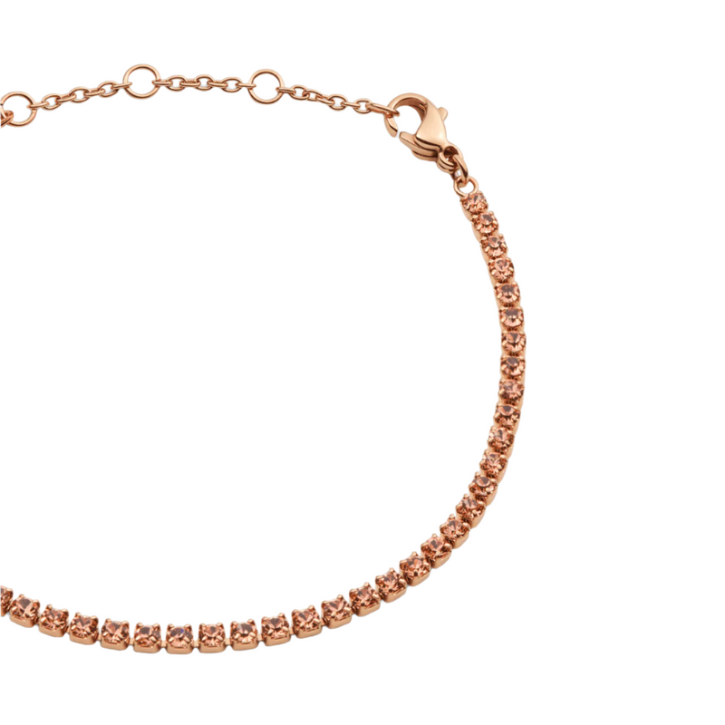 Daniel Wellington Classic Tennis Apricot Rose Gold Bracelet DW00401112