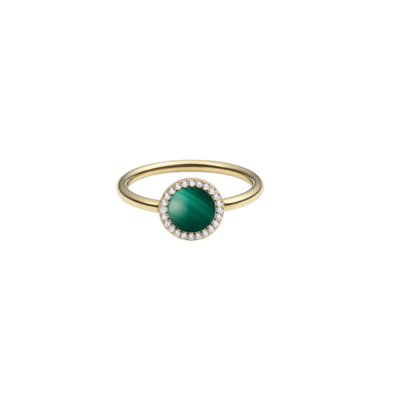 Daniel Wellington Audrey Malachite Gold Ring