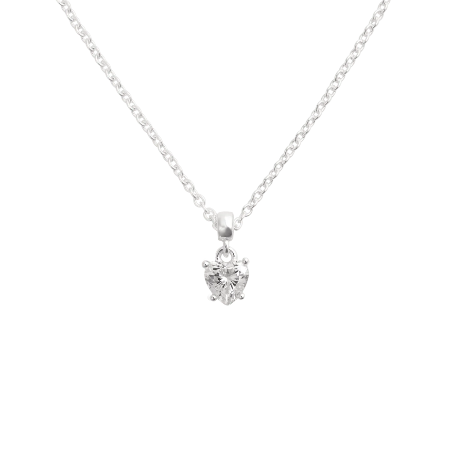 Daniel Wellington Heart White Crystal Charm S925 Sterling Silver DW00401049