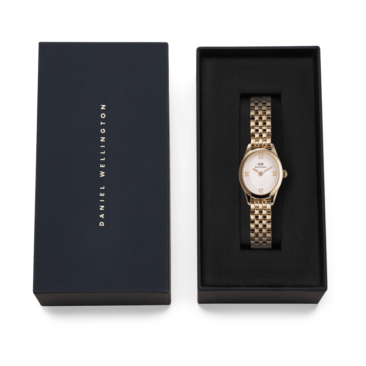 Daniel Wellington Ophelia Mini Beans Link White Dial Watch DW00100803