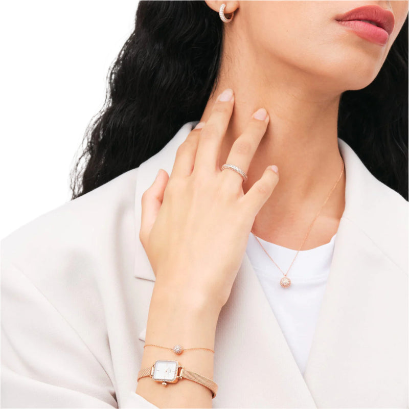 Daniel Wellington Pavé Crystal Rose Gold Earrings DW00400627