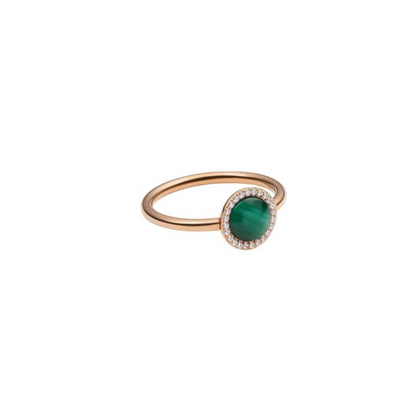 Daniel Wellington Audrey Malachite Rose Gold Ring