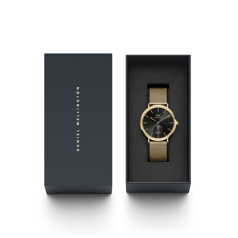 Daniel Wellington Classic Multi-Eye Evergold Onyx Black Dial Watch DW00100713