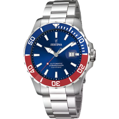Festina Automatic Blue Dial Stainless Steel Strap Watch f20531/5