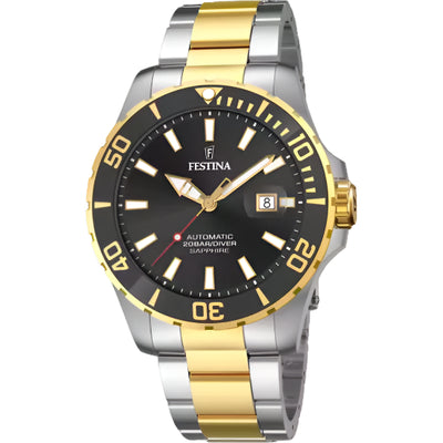 Festina Automatic Black Dial Stainless Steel Strap Watch f20532/2