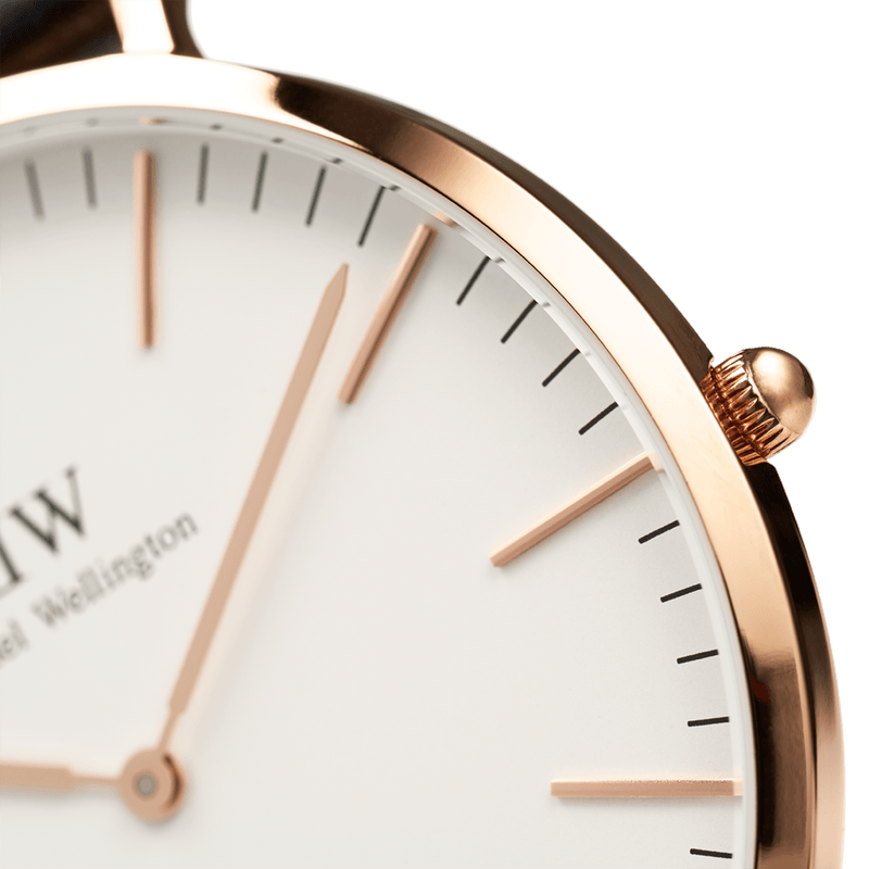 Daniel Wellington Classic 40mm Bayswate White Dial Watch