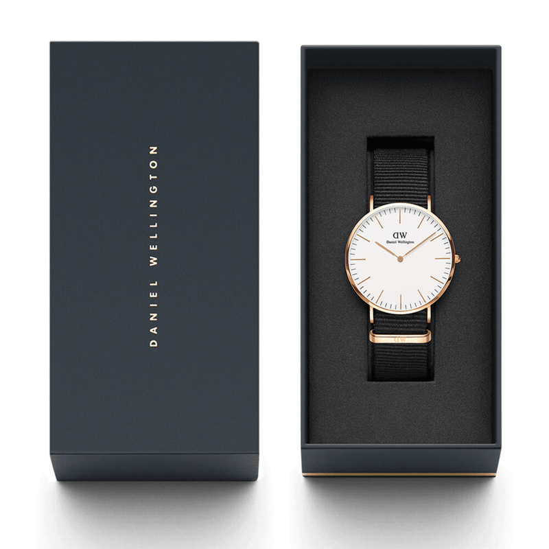 Daniel Wellington Classic 36mm Cornwall White Dial Watch