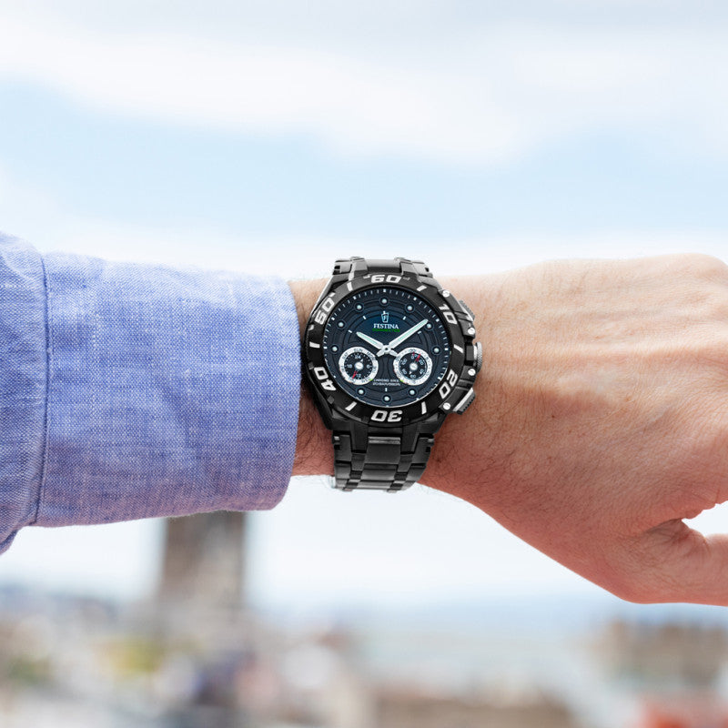 Festina Black Dial Stainless Steel Men's Watch F20762/3