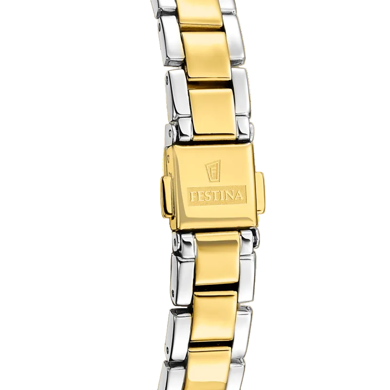 Festina Mademoiselle Silver Dial Two Tone Stainless Steel Women's Watch F20785/1