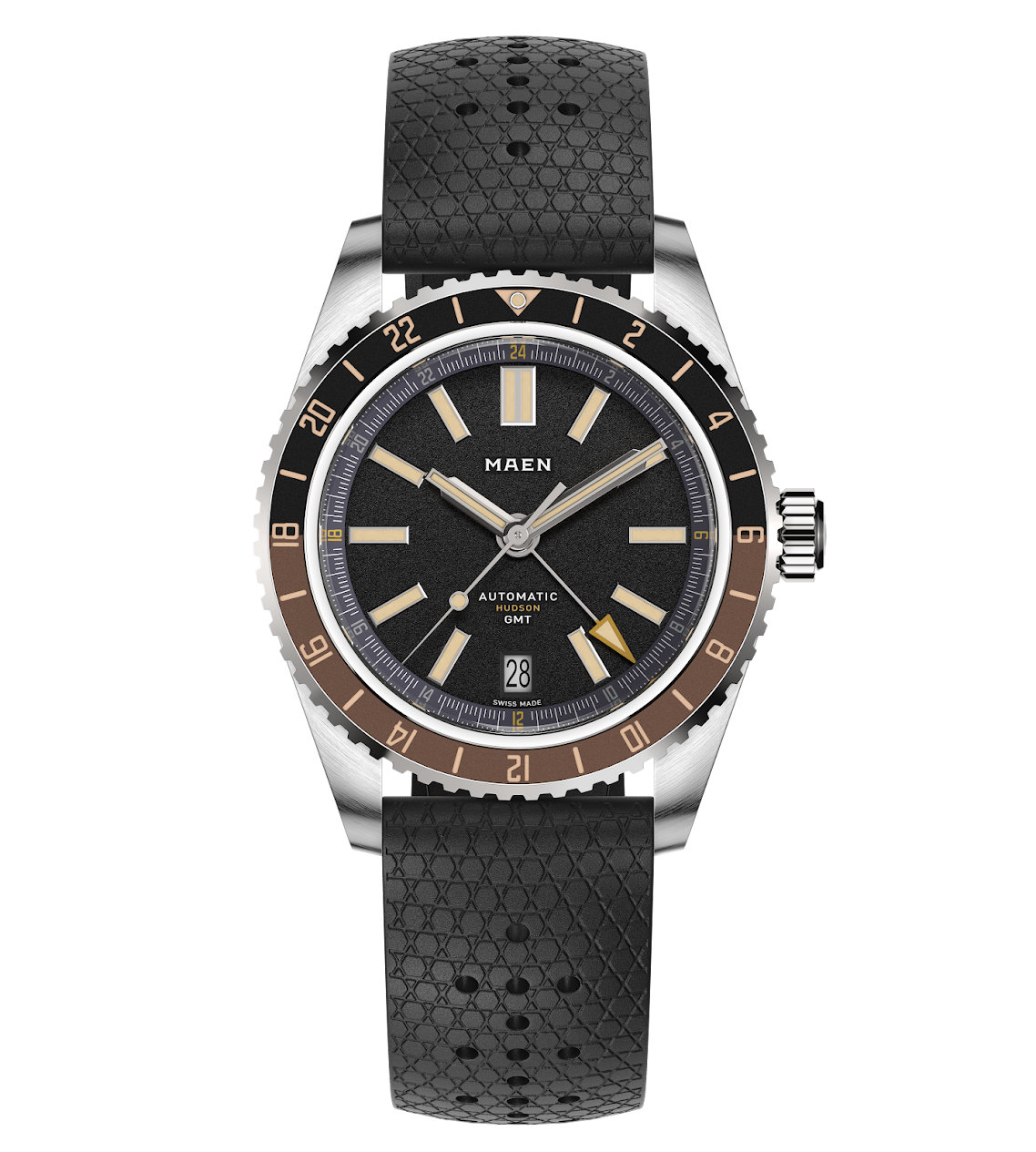 MAEN Hudson 38 GMT MKII Brown Dial Automatic Watch M1.3.3