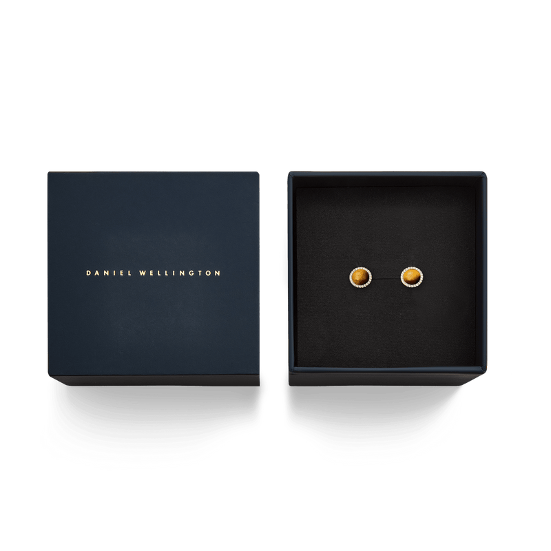 Daniel Wellington Audrey Tiger Eye Gold Earrings DW00401409