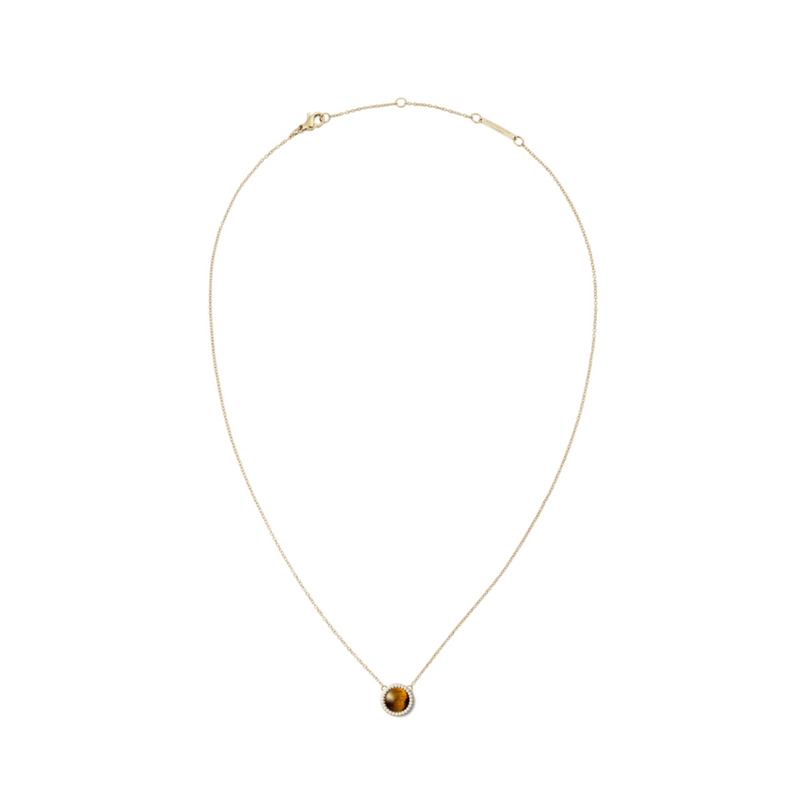 Daniel Wellington Audrey Tiger Eye Gold Necklace DW00401445