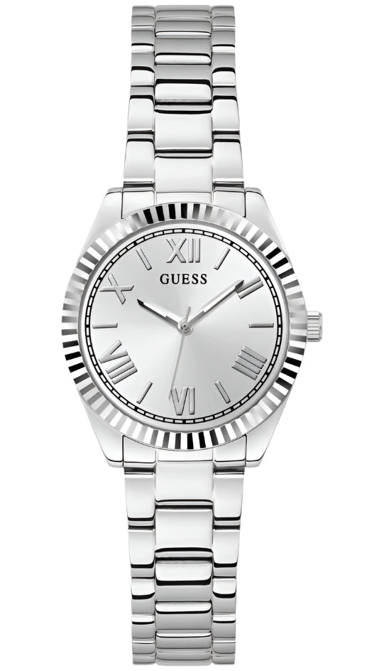 Guess Mini Luna Silver Dial Stainless Steel Watch GW0687L1