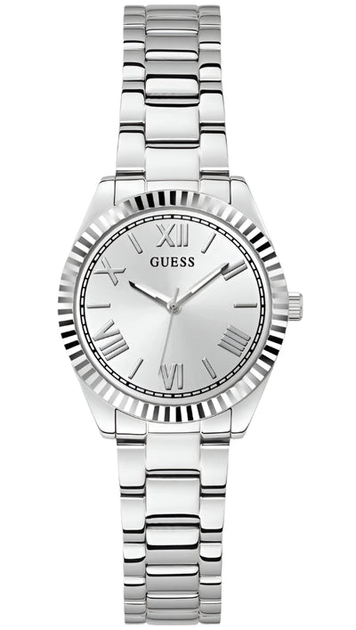 Guess Mini Luna Silver Dial Stainless Steel Watch GW0687L1