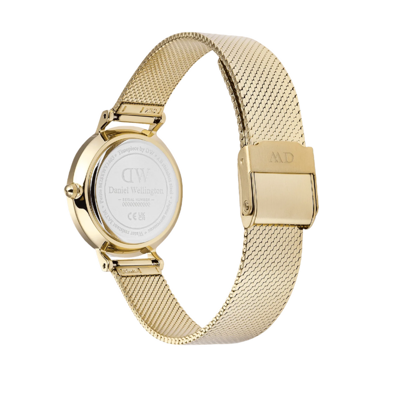 Daniel Wellington Petite Mirror Reflection Gold Dial Watch DW00100797