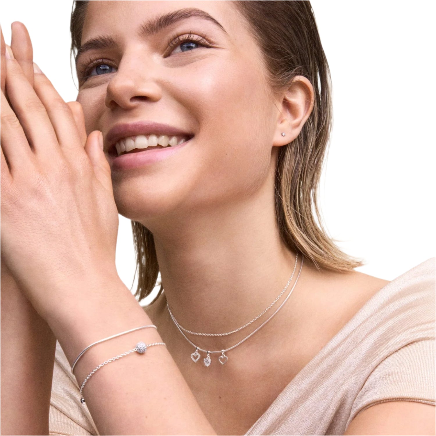 Daniel Wellington Heart White Crystal Charm S925 Sterling Silver DW00401049