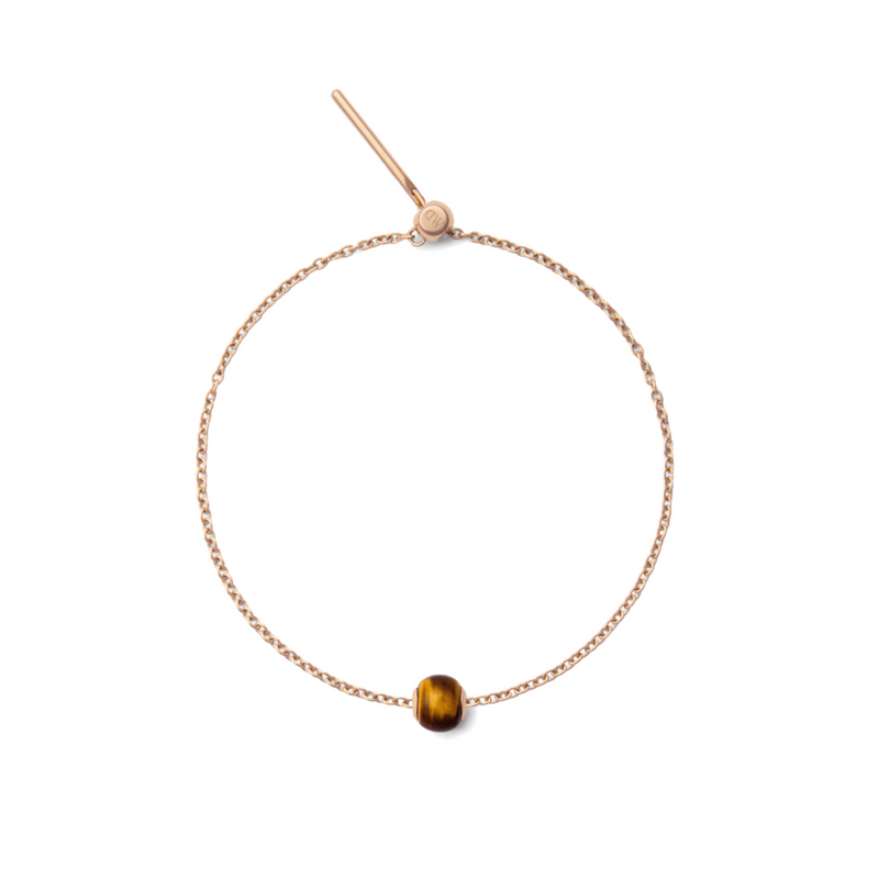 Daniel Wellington Tiger Eye Orb Rose Gold Charm DW00401464