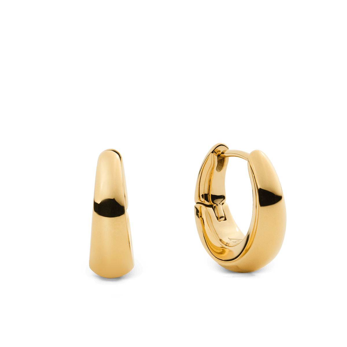 Daniel Wellington Flow Earring 15mm Gold DW00402075 in recycled stainless steel
