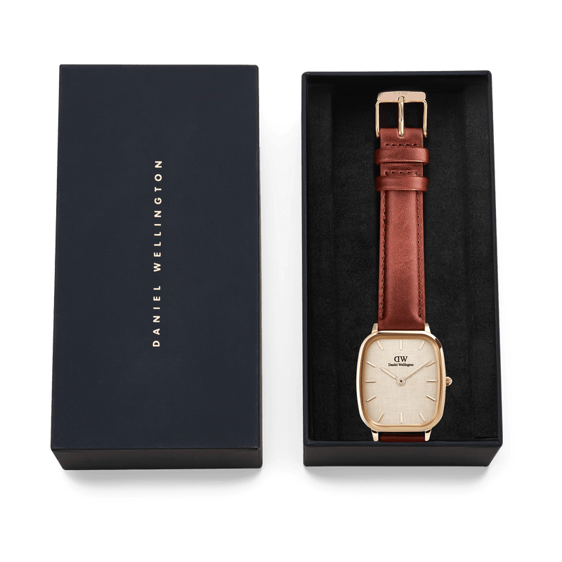 Daniel Wellington Marlon St Mawes Vintage Linen Pattern Dial Watch DW00100816