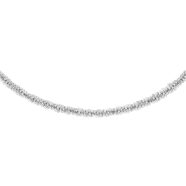 Daniel Wellington Twisted Chain Necklace 40-44cm Silver DW00400561