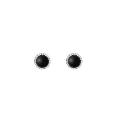 Daniel Wellington Audrey Earrings Black Agathe Silver DW00401420