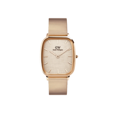 Daniel Wellington Marlon Melrose Wire Vintage Linen Pattern Dial Watch DW00100815