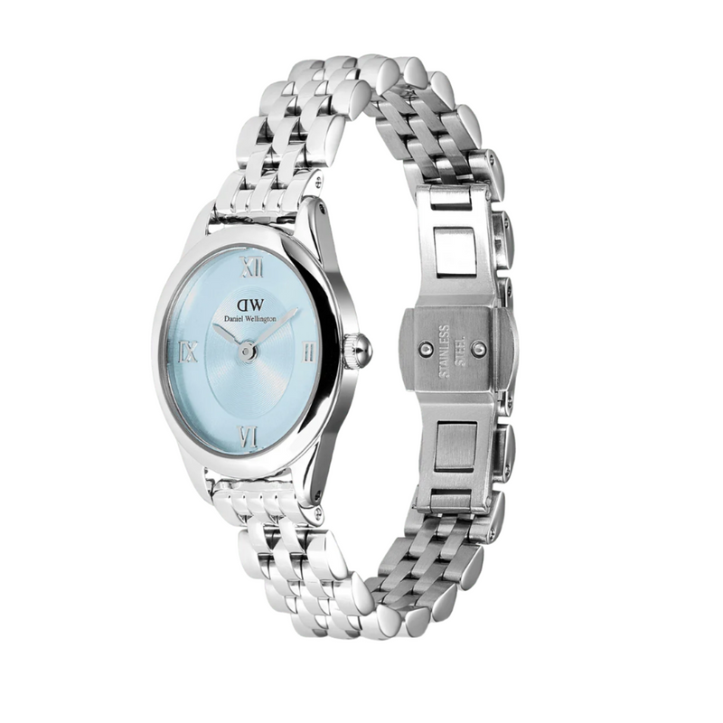 Daniel Wellington Ophelia Mini Beans Link Ice Blue Dial Watch DW00100809