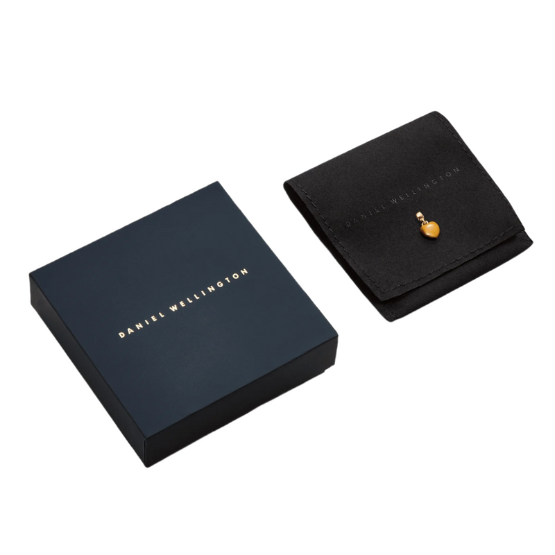 Daniel Wellington Tiger eye Heart Rose Gold Charm DW00401474
