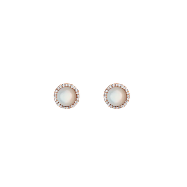Daniel Wellington Audrey Mother of Pearl Rose Gold Earrings DW00401411