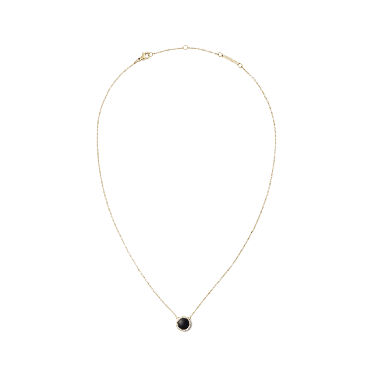 Daniel Wellington Audrey Black Agathe Gold Necklace DW00401444