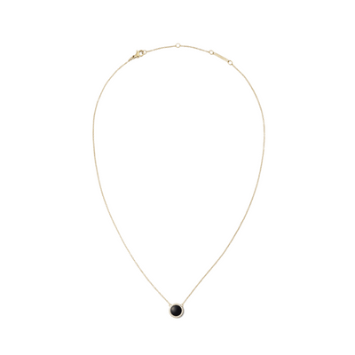 Daniel Wellington Audrey Black Agathe Gold Necklace DW00401444