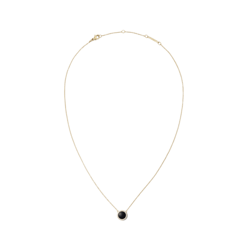 Daniel Wellington Audrey Black Agathe Gold Necklace DW00401444